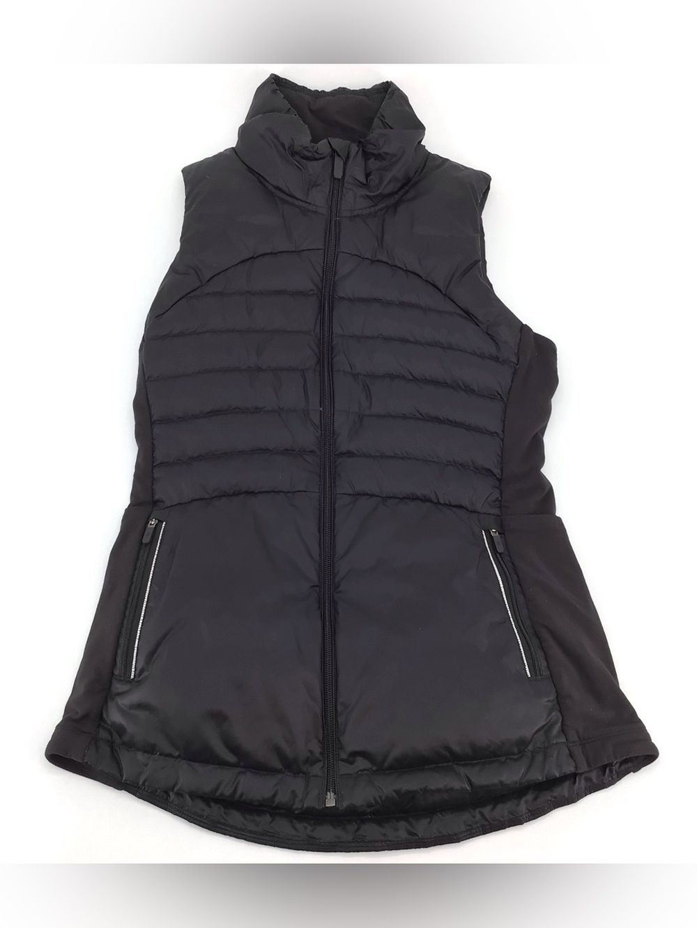 Lululemon Down for A Run Puffer Black Sleeveless Vest Size 6
